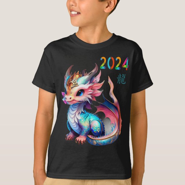Camiseta Dragon 2024 Year Of The Dragon Happy Lunar New Yea (Anverso)