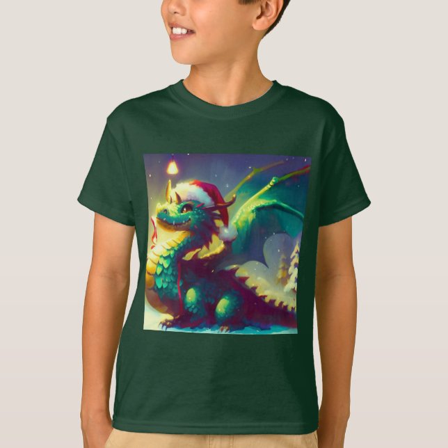 Camiseta Dragón 3 de los navidades (Anverso)
