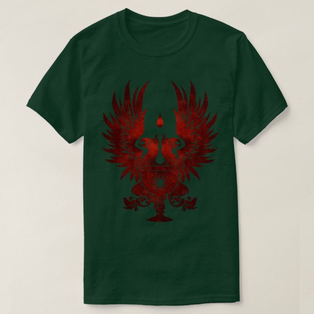 Camiseta Dragon Age Grey Warner Red White BG (Diseño del anverso)
