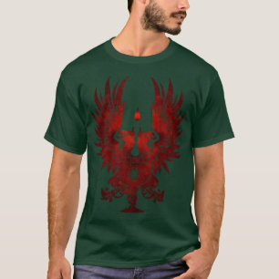 Camiseta Dragon Age Grey Warner Red White BG