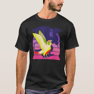 Camiseta Dragón alado grito piña con mejillas verdes