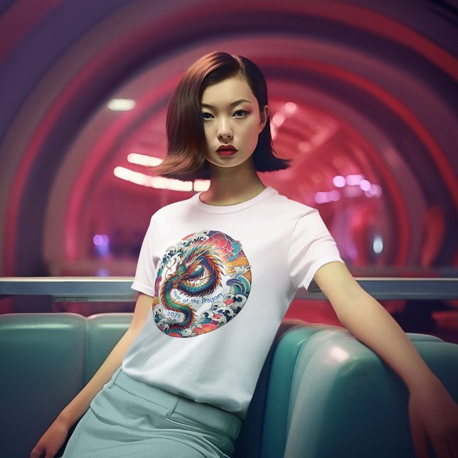 Camiseta Dragón animado de anime: Año Nuevo Lunar 2024 (Subido por el creador)