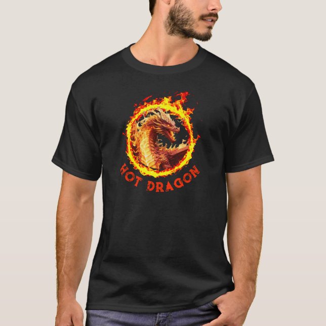 Camiseta *~* Dragón AP88 Anillo de Fuego Dragón Caliente (Anverso)