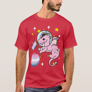 Camiseta Dragon Astronaut Bigender Pride