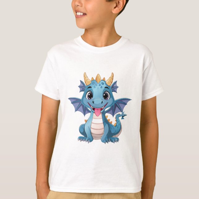 Camiseta dragón azul (Anverso)