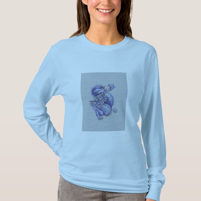 Camiseta Dragón azul (Anverso)
