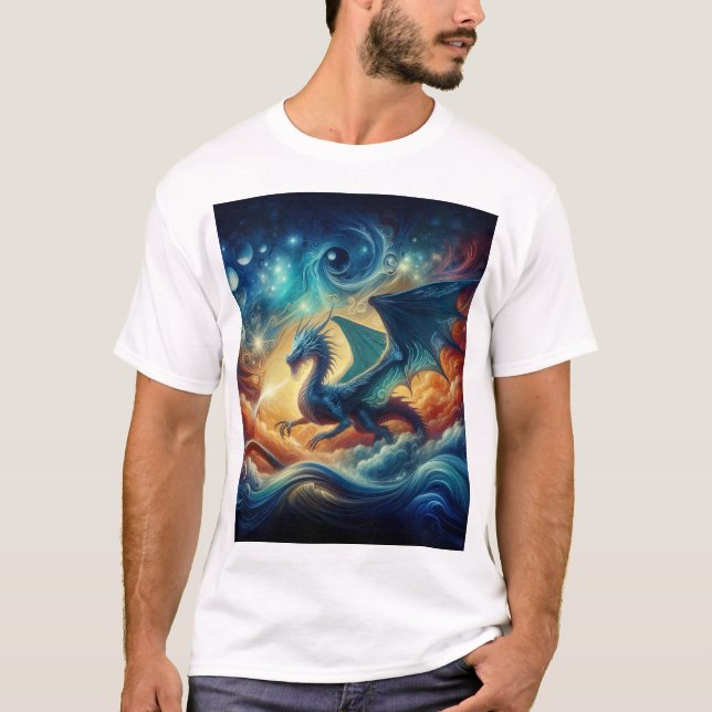 Camiseta Dragón azul (Anverso)
