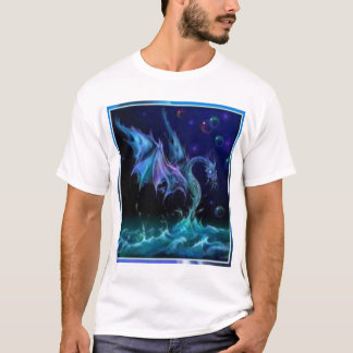 CAMISETA DRAGÓN AZUL EN EL AGUA
