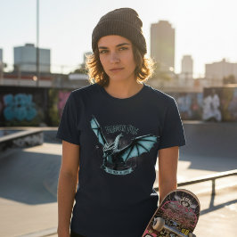 Camiseta Dragón Azul Épico - Surge de las Cenizas Fantasía