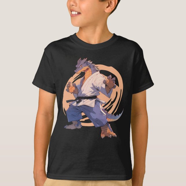 Camiseta dragón azul karate de Guay Jiu-jitsu (Anverso)