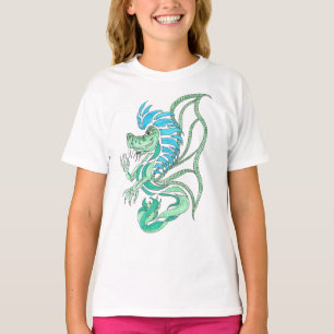 Camiseta Dragón azul tribal