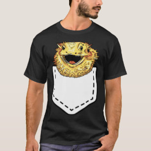 Camiseta Dragón Barbudo Bolsillo Beardie Reptil Lagarto Ama