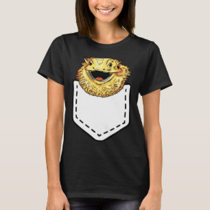 Camiseta Dragón Barbudo Bolsillo Beardie Reptil Lagarto Ama