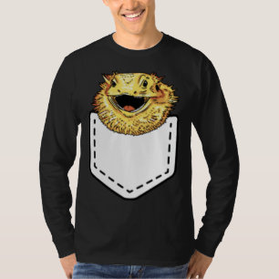 Camiseta Dragón Barbudo Bolsillo Beardie Reptil Lagarto Ama