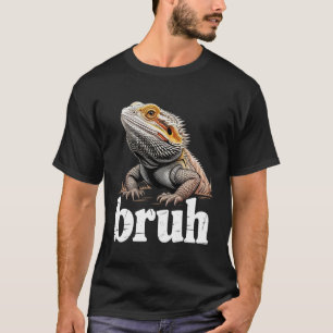 Camiseta Dragón Barbudo Bruh Lagarto Divertido Mascota Rept