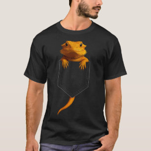 Camiseta Dragón Barbudo Cket Lindo Lagarto Exótico Reptil M