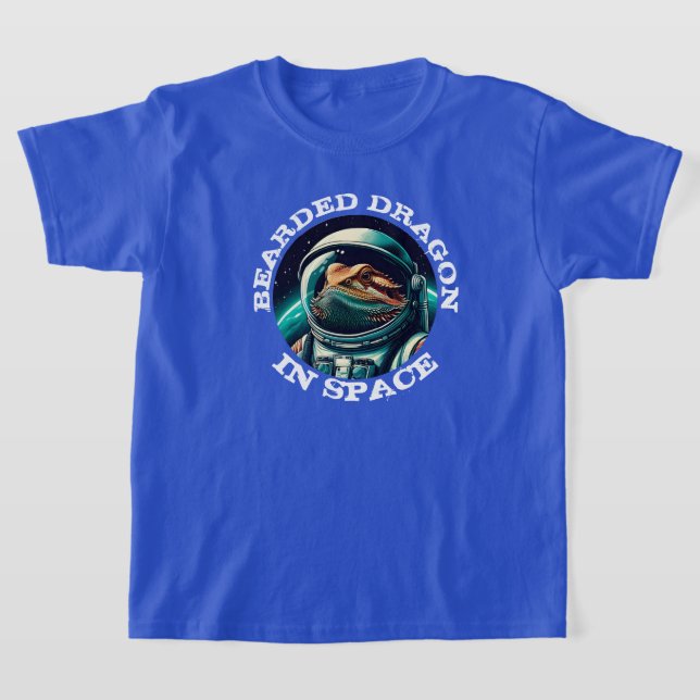 Camiseta Dragón Barbudo Divertido en el Espacio (Distribución)