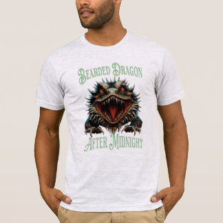 Camiseta Dragón Barbudo Divertido y Aterrador