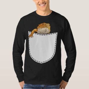 Camiseta Dragón barbudo en bolsillo de pecho artificial Rep