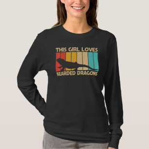 Camiseta Dragón Barbudo Genial Para Niñas Niños Reptil Laga