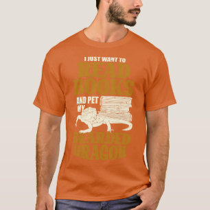 Camiseta Dragón barbudo leyendo regalo de sobra