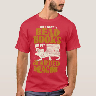 Camiseta Dragón barbudo leyendo regalo de sobra
