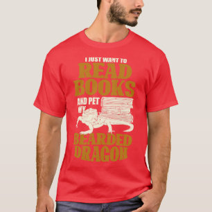 Camiseta Dragón barbudo leyendo regalo de sobra