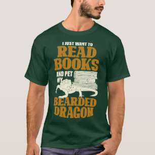 Camiseta Dragón barbudo leyendo regalo de sobra