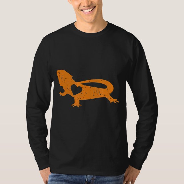 Camiseta Dragón barbudo Mascota del corazón Reptile Lizard (Anverso)