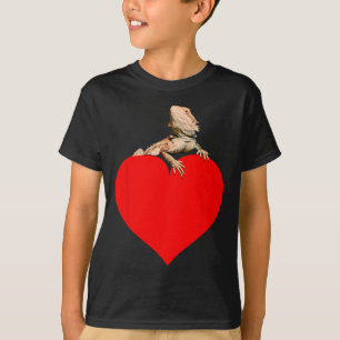 Camiseta Dragón barbudo subiendo al corazón