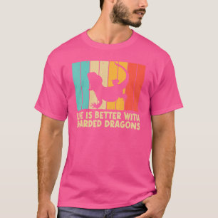 Camiseta Dragón Barbudo Vintage Para Hombres Mujeres Niños 