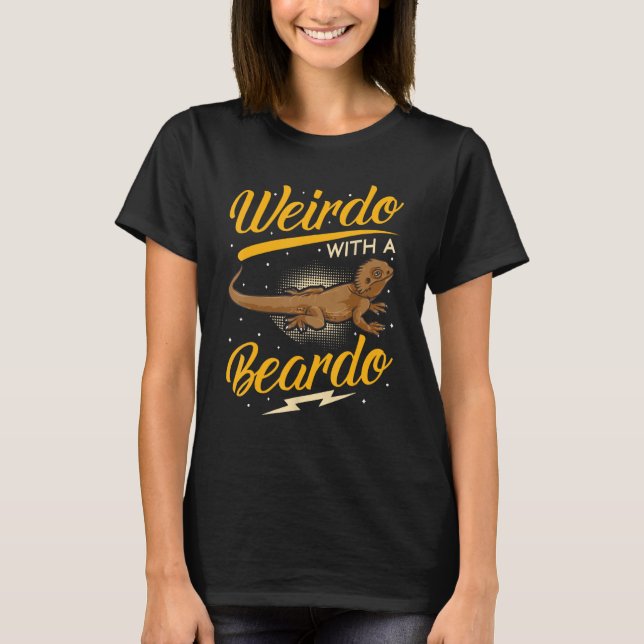 Camiseta Dragon Beardo Lizard Weirdo Con Un Beardo Matchin (Anverso)