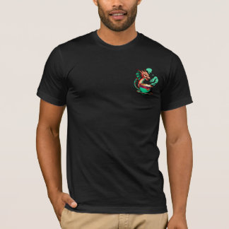 Camiseta Dragon bebiendo café