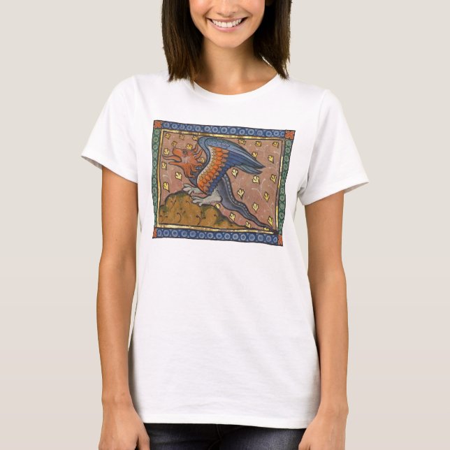 Camiseta Dragón Bestiario Medieval c. 1270 (Anverso)