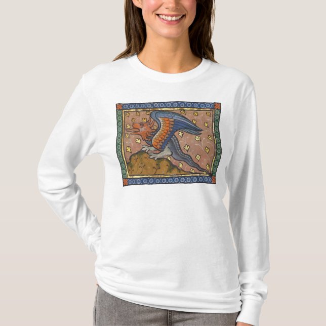 Camiseta Dragón Bestiario Medieval c. 1270 (Anverso)