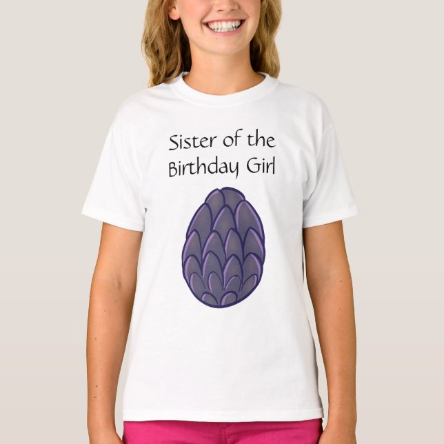 Camiseta Dragon Birthday Sister T-Shirt (Anverso)