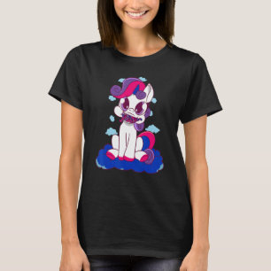 Camiseta Dragón Bisexual Incendio Bisexual Bandera Bisexual