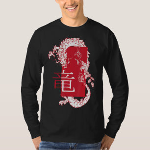 Camiseta Dragón blanco antiguo Harajuku Zodiac (cordero jap