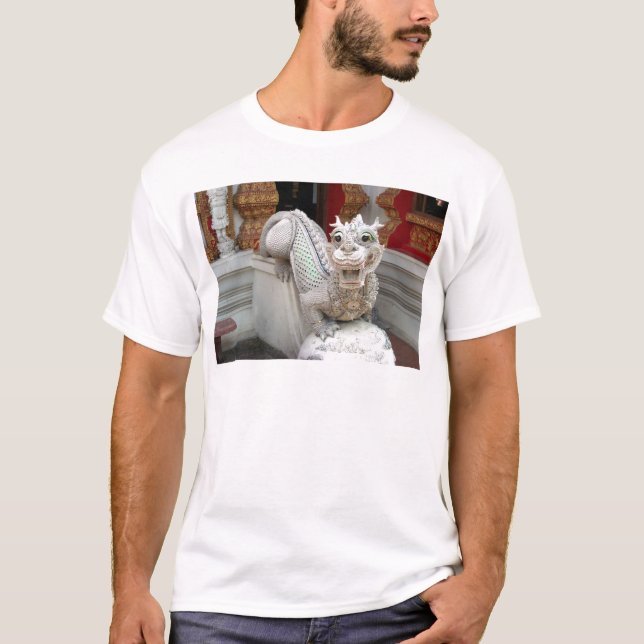 Camiseta Dragón blanco del templo (Anverso)