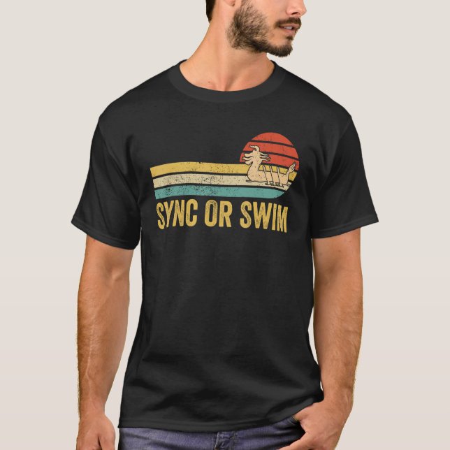 Camiseta Dragon Boat Racing Race Paddle Boat Sync Or Swim (Anverso)