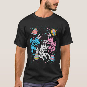Camiseta Dragon Bunnies Easter Eggs Fun Hombres Mujeres Niñ