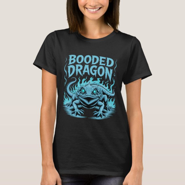 Camiseta Dragón capuchado azul feroz (Anverso)
