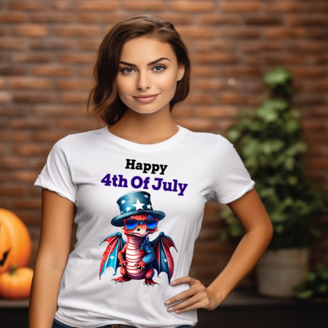Camiseta Dragón celebrando el 4 de julio (Subido por el creador)