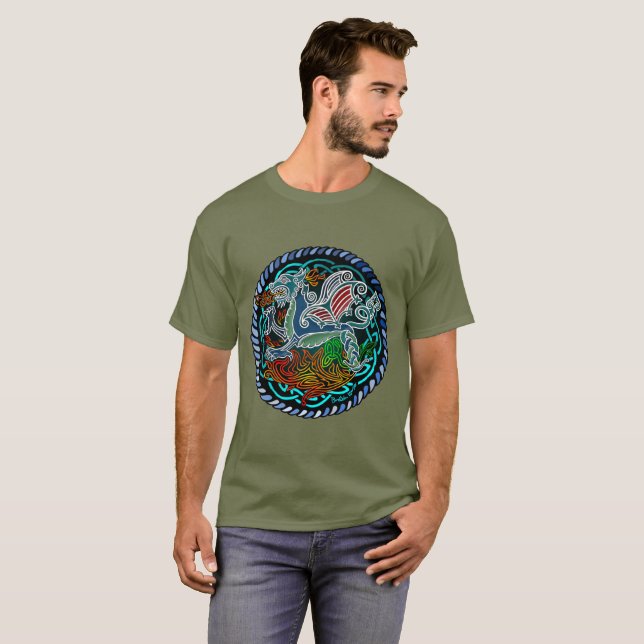 Camiseta Dragon celtique (Anverso completo)