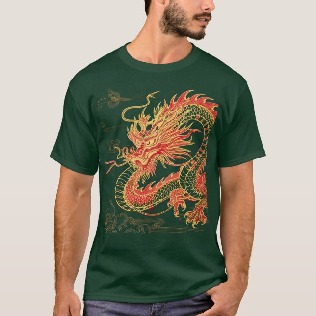 camiseta Dragón chino (Anverso)
