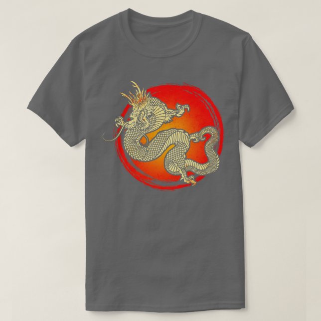 Camiseta Dragón chino 9 (Diseño del anverso)