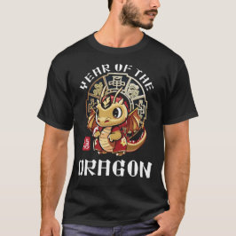 Camiseta Dragón chino agudo año lunar zodiaco
