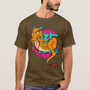 Camiseta Dragón chino de largo estilo callejero asiático