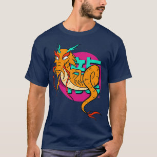 Camiseta Dragón chino de largo estilo callejero asiático