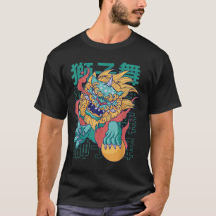 Camiseta Dragón chino de perro tatuaje mitología cultura fr